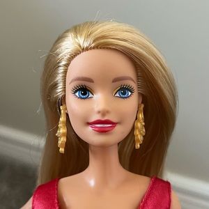 2019 Red & Gold Dress Holiday Barbie